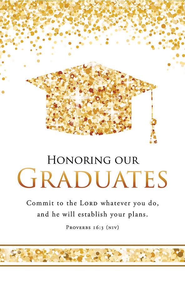 Honoring our Graduates bulletin pkg of 100 — available at The Gospel Bookstore