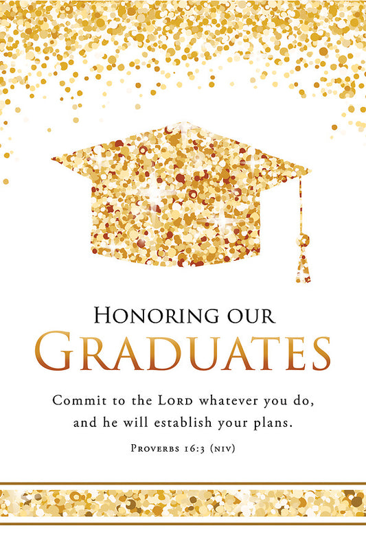 Honoring our Graduates bulletin pkg of 100 — available at The Gospel Bookstore