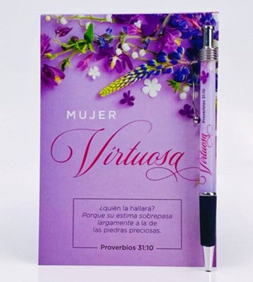 Libreta y bolígrafo MUJER VIRTUOSA — disponible en La Librería del Evangelio