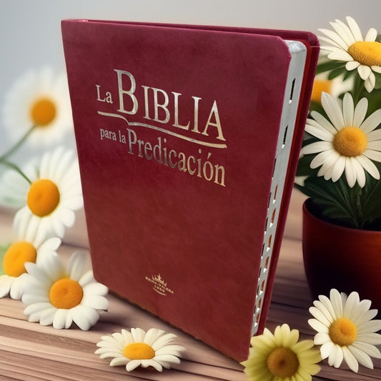 LA BIBLIA PARA LA PREDICACIÓN LETRA GRANDE (PURPURA) — disponible en La Librería del Evangelio
