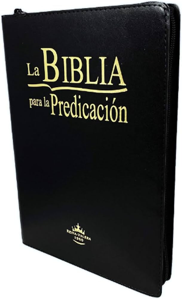 LA BIBLIA PARA LA PREDICACIÓN LETRA GRANDE CON ZIPPER — disponible en La Librería del Evangelio