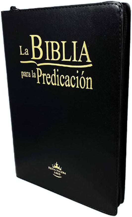 LA BIBLIA PARA LA PREDICACIÓN LETRA GRANDE CON ZIPPER — disponible en La Librería del Evangelio