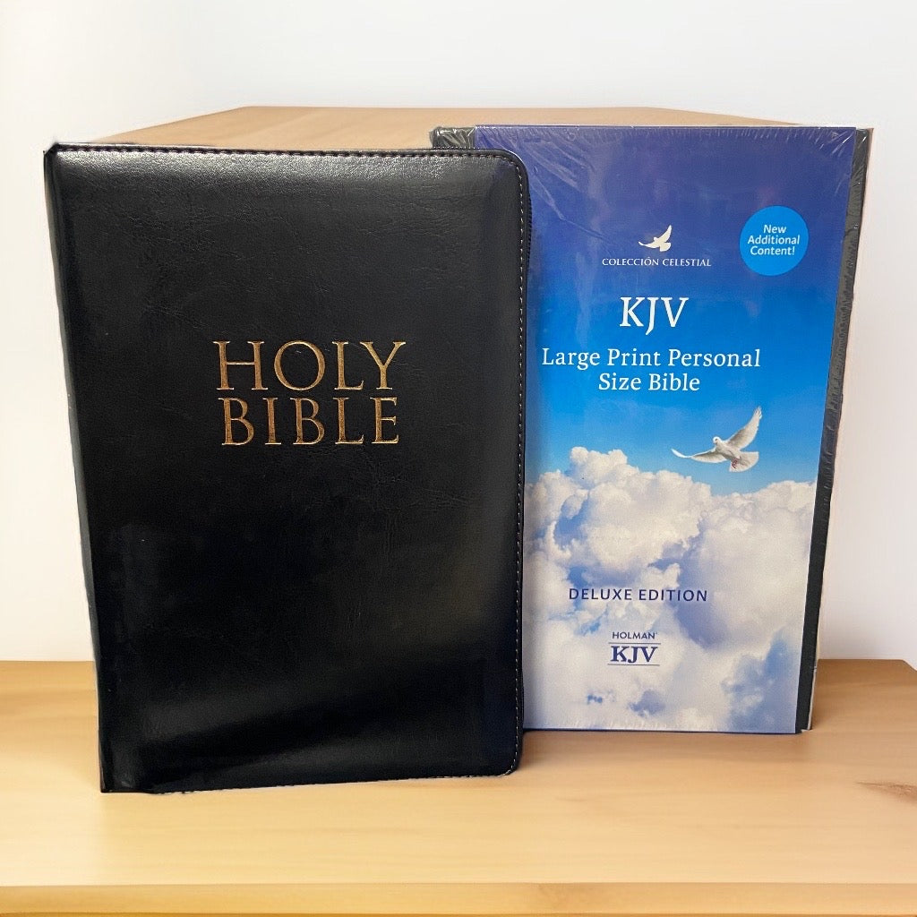 KJV LARGE PRINT PERSONAL SIZE BIBLE (Black) — available at The Gospel Bookstore