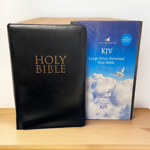 KJV LARGE PRINT PERSONAL SIZE BIBLE (Black)