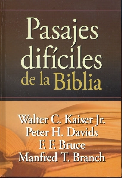 Pasajes difíciles de la Biblia — disponible en La Librería del Evangelio