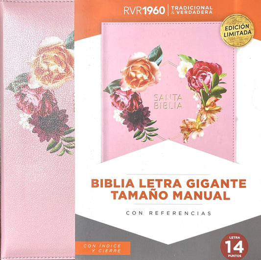 BIBLIA REINA VALERA 1960 LETRA GIGANTE TAMAÑO MANUAL CON REFERENCIAS — disponible en La Librería del Evangelio