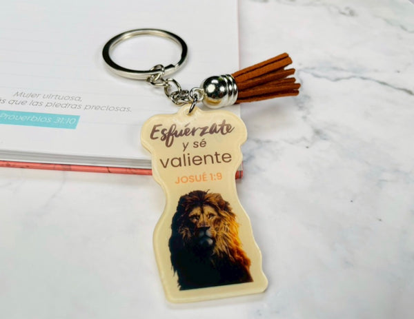 Llavero Esfuérzate y sé Valiente