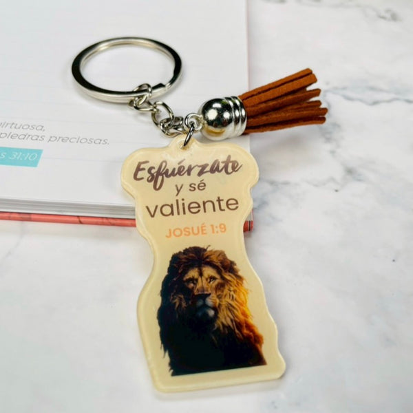Llavero Esfuérzate y sé Valiente