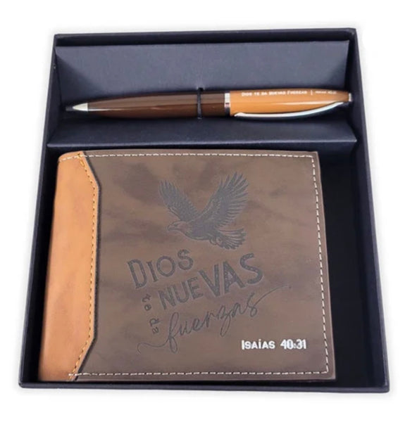 Billetera y Bolígrafo Isaias 40:31