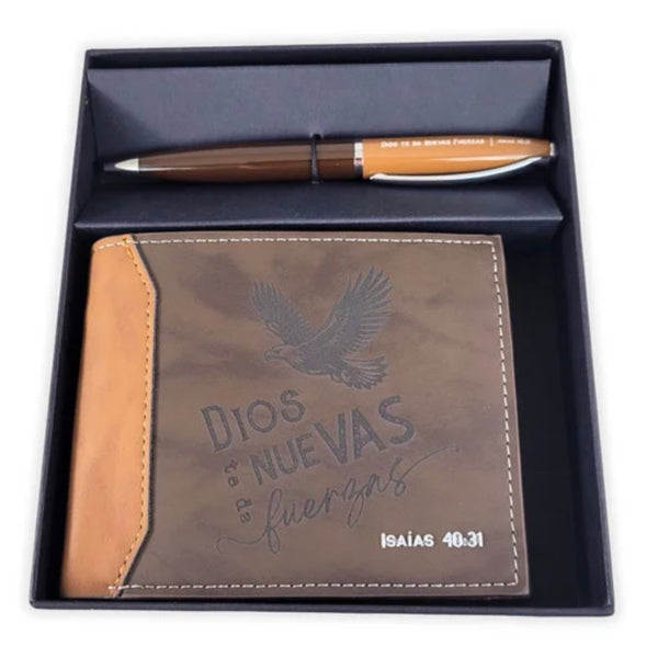 Billetera y Bolígrafo Isaias 40:31