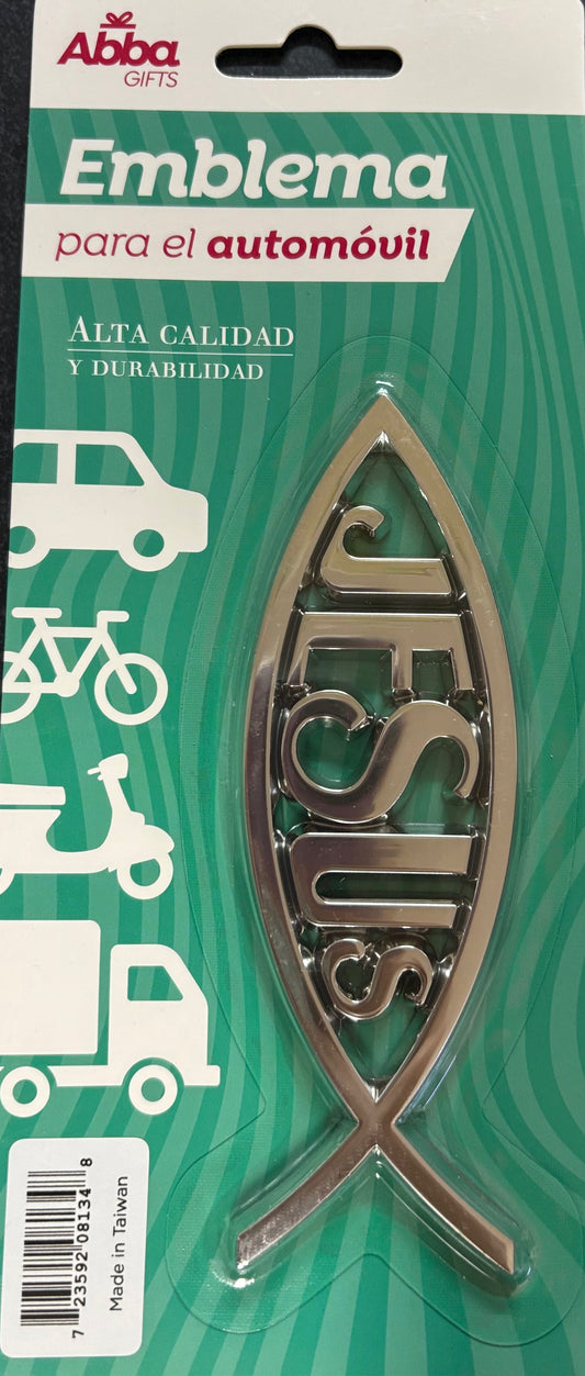 Emblema para el automóvil — disponible en La Librería del Evangelio