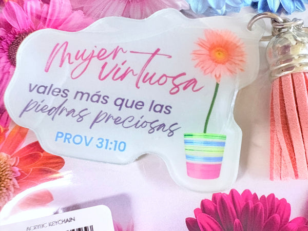 Llavero Mujer Virtuosa