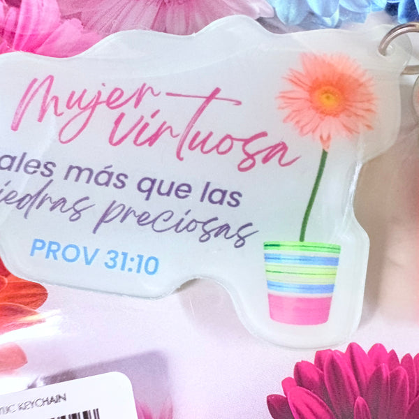 Llavero Mujer Virtuosa
