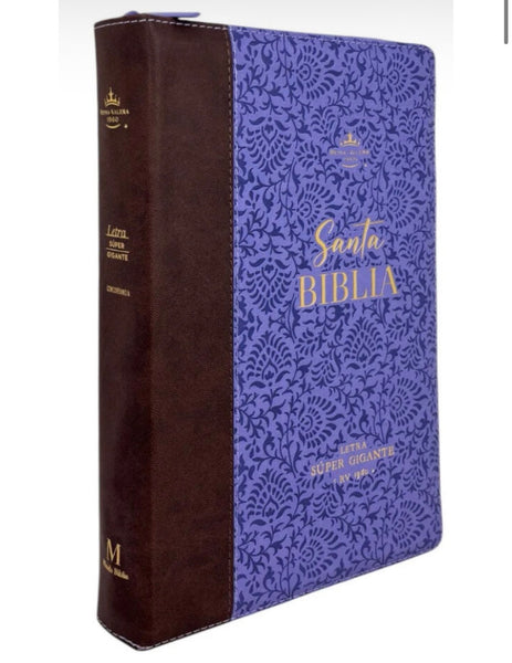 Santa Biblia Reina Valera 1960 Letra SuperGigante con zipper.