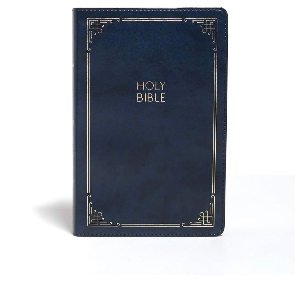 KJV LARGE PRINT PERSONAL SIZE REFERENCE BIBLE (blue) — available at The Gospel Bookstore