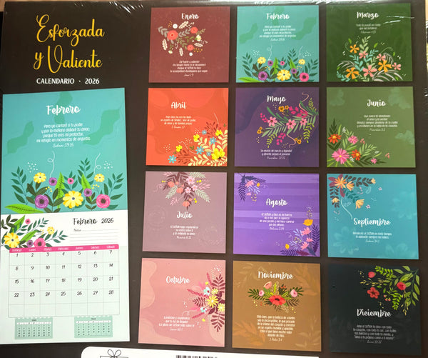 Calendario 2026 Esforzada y Valiente