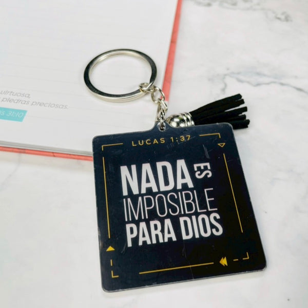 Llavero Nada Es Imposible Para Dios