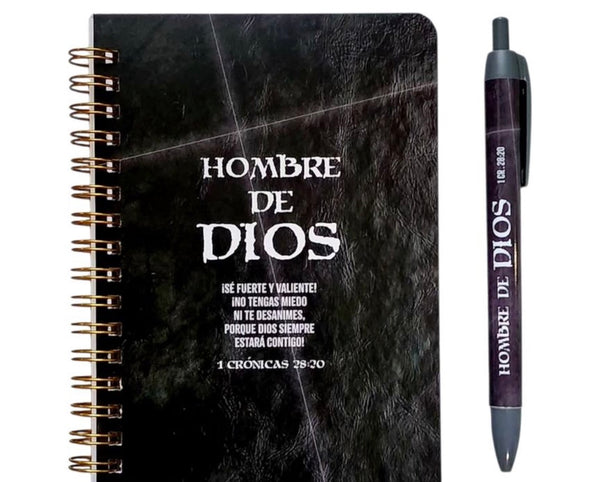 Libreta + Bolígrafo Hombre De Dios