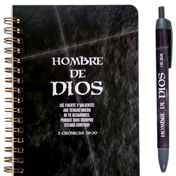 Libreta + Bolígrafo Hombre De Dios