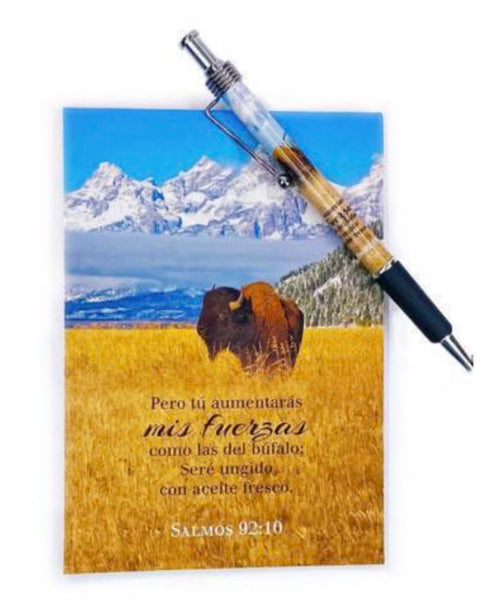 Libreta y boligrafo