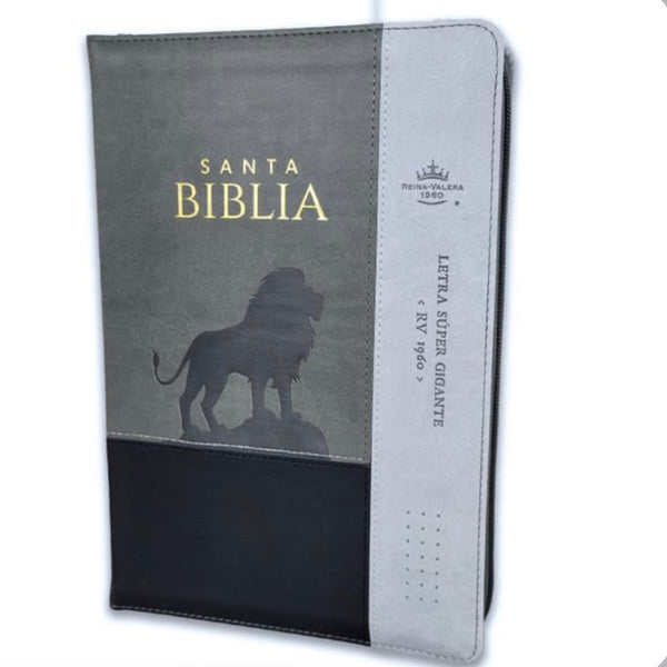 Santa Biblia Reina Valera 1960 Letra Supergigante con zipper
