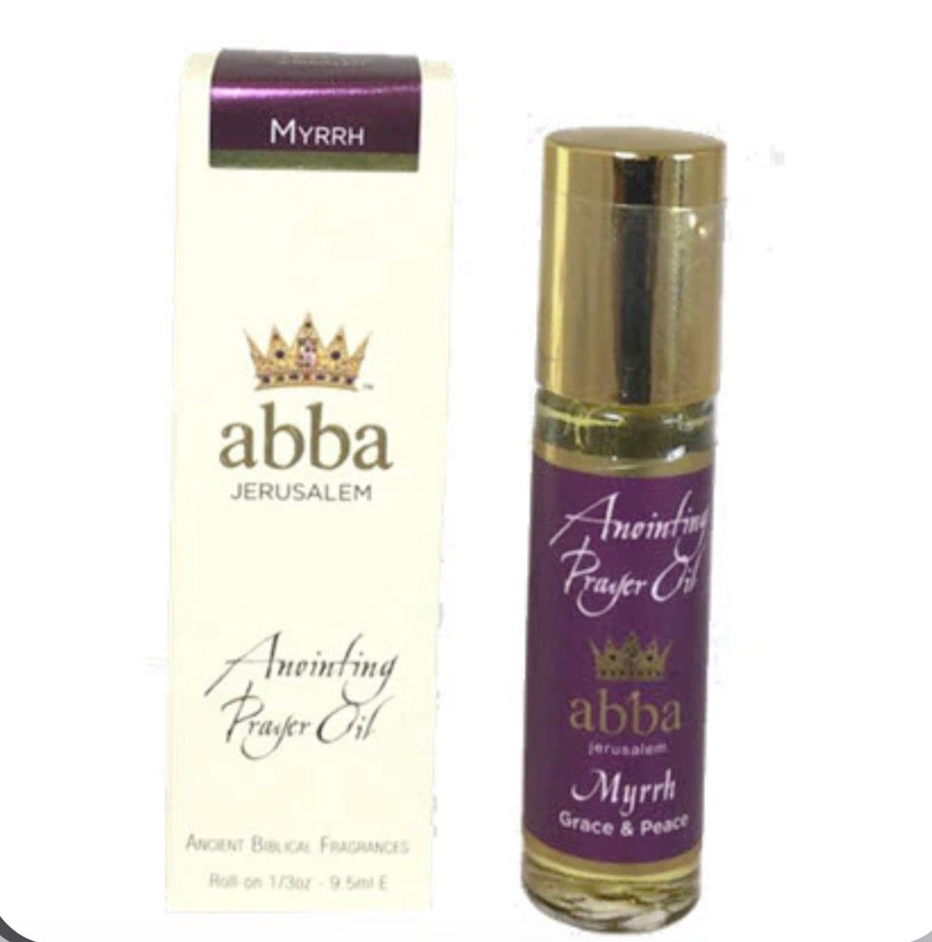 Abba Oil MYRRH 1/3 oz Roll On — available at The Gospel Bookstore