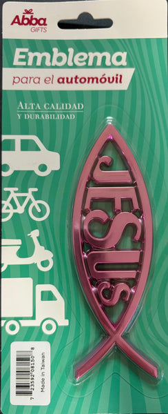 Emblema para el automovil (rosa)