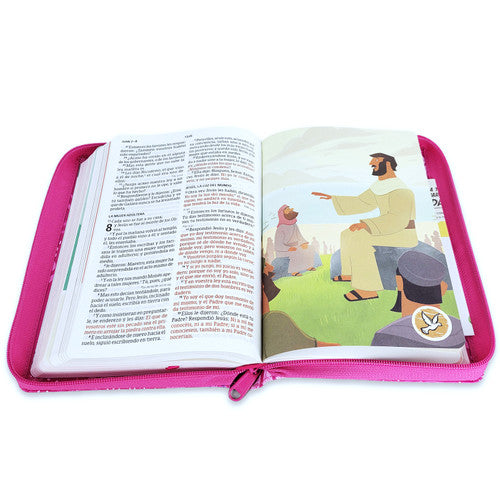 Biblia Reina Valera 1960 Interactiva para niñas Letra Grande