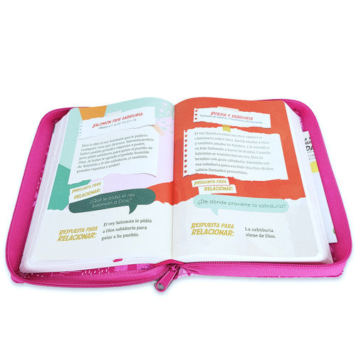 Biblia Reina Valera 1960 Interactiva para niñas Letra Grande