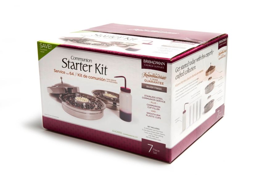 Communion Starter Kit Silver — available at The Gospel Bookstore