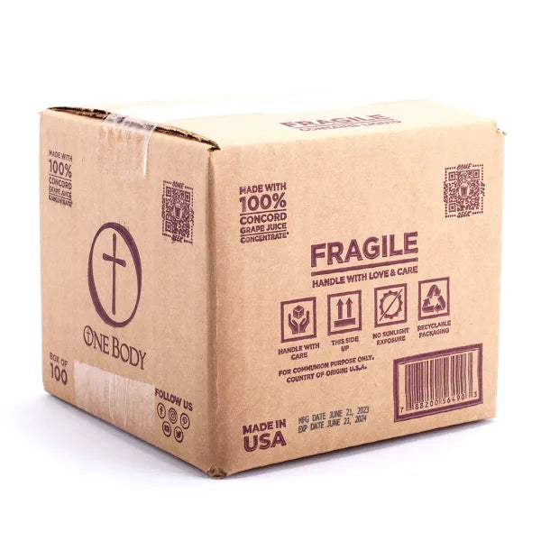 Communion cups Remembrance  Prefilled cups 100ct