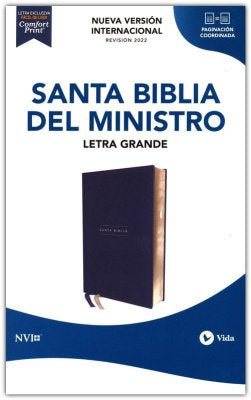 Santa Biblia Del Ministro Letra Grande nueva versión internacional revision 2022