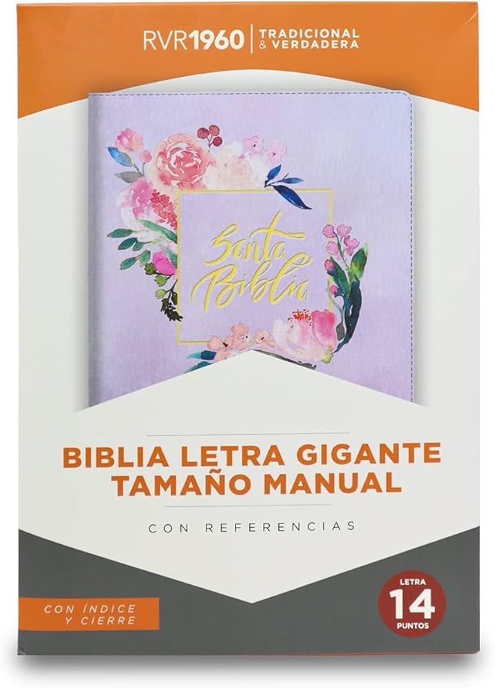 Santa biblia Reina Valera 1960 letra Gigante con cierre