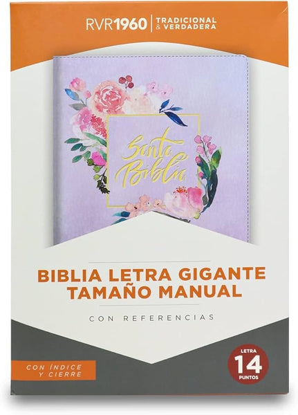 Santa biblia Reina Valera 1960 letra Gigante con cierre