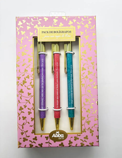 Pack de Bolígrafos para Una Mujer de Dios