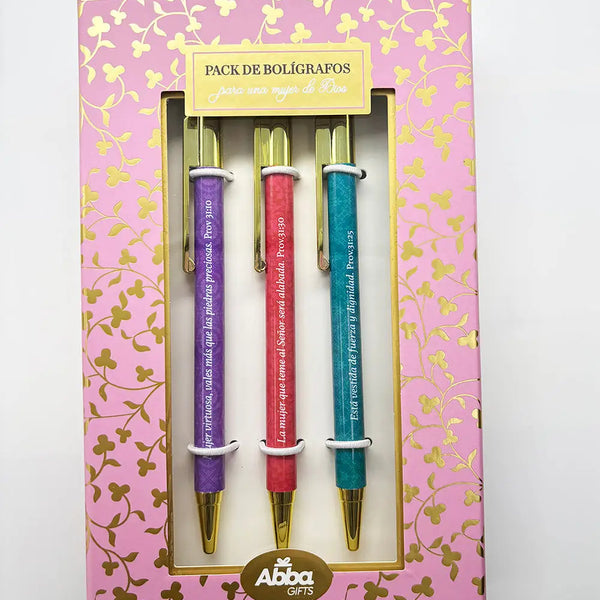 Pack de Bolígrafos para Una Mujer de Dios