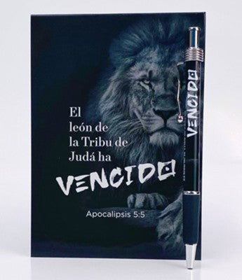 Libreta + Bolígrafo Apocalipsis 5:5 — disponible en La Librería del Evangelio