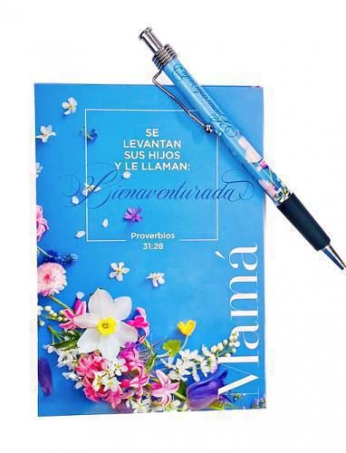 Libreta y Bolígrafo Proverbios 31:28 — disponible en La Librería del Evangelio