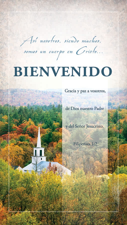 Tarjeta de Bienvenido — disponible en La Librería del Evangelio