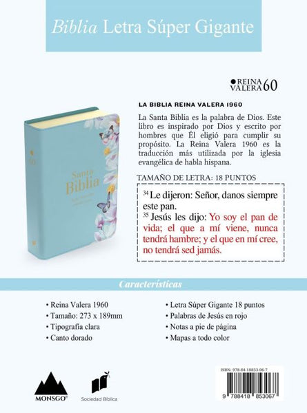 Santa Biblia Reina Valera 1960 Letra Super Gigante
