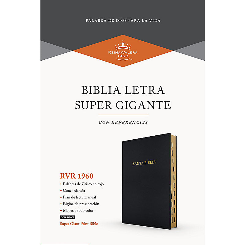 Biblia letra súper gigante con referencias reina Valera 1960 — disponible en La Librería del Evangelio