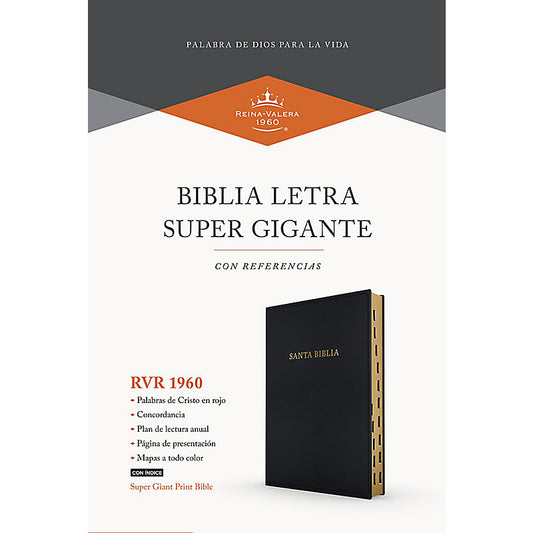 Biblia letra súper gigante con referencias reina Valera 1960 — disponible en La Librería del Evangelio