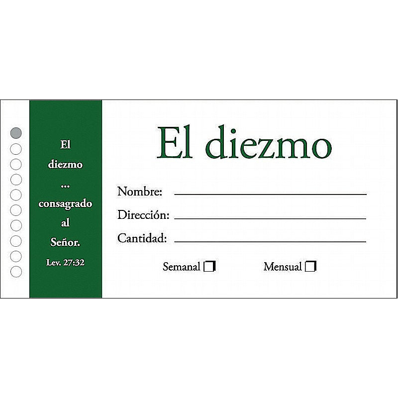 Sobres El Diezmo — disponible en La Librería del Evangelio