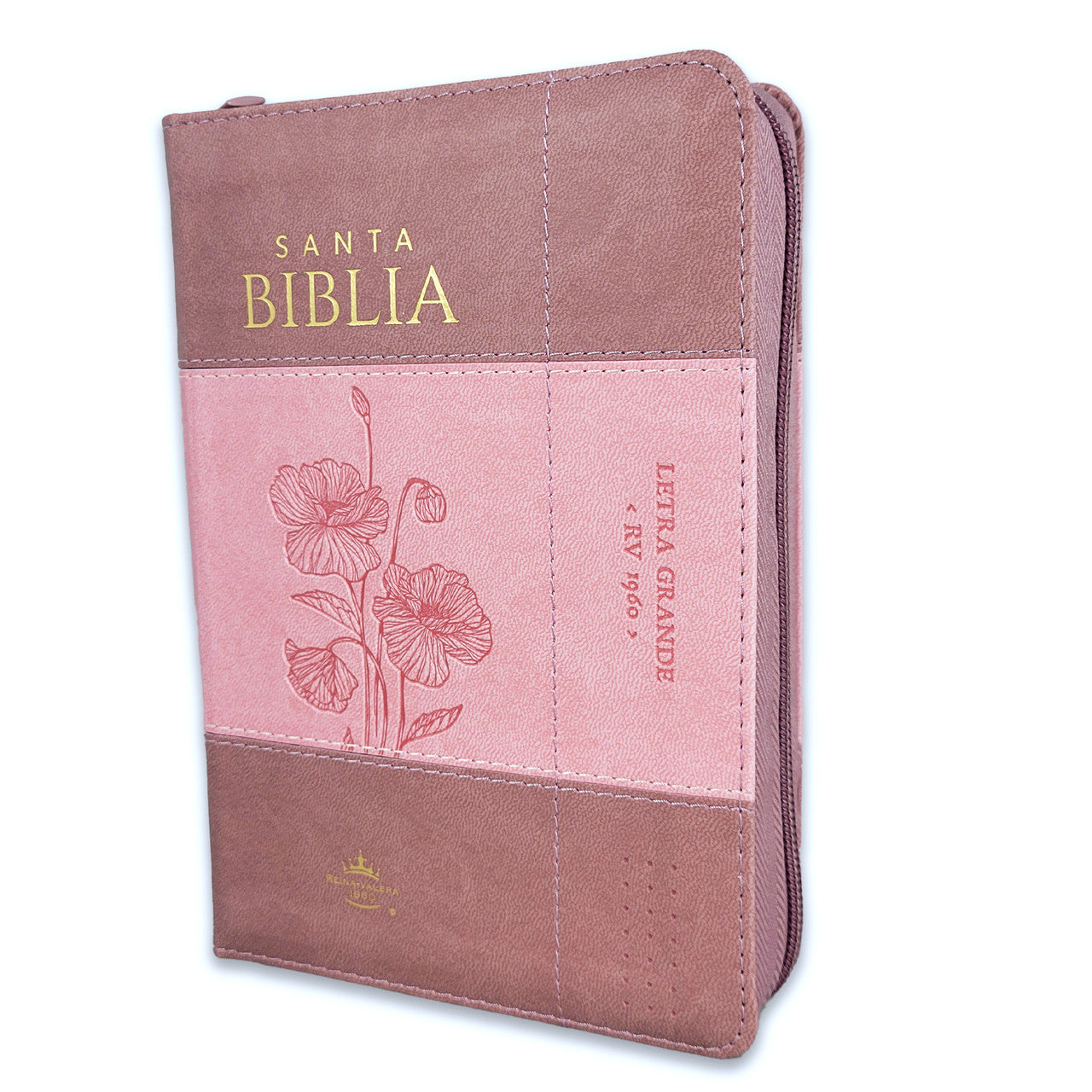 Santa Biblia Reina Valera 1960 compacta con zipper letra grande — disponible en La Librería del Evangelio