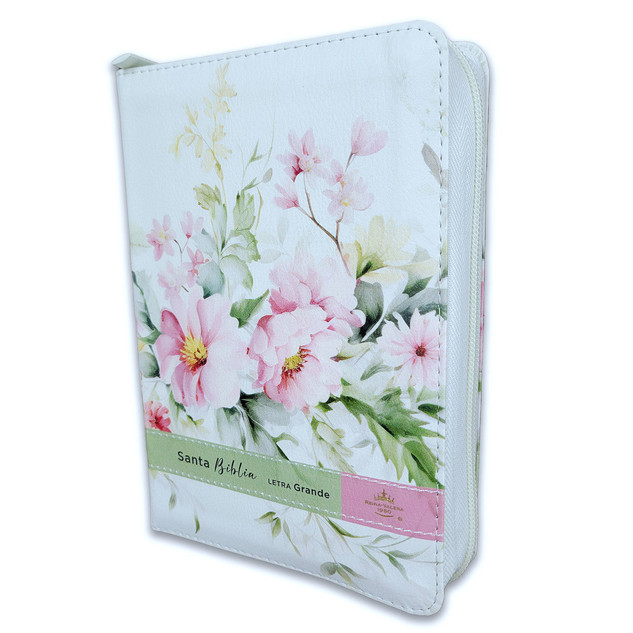 Santa Biblia Reina Valera 1960 tamaño portátil con zipper letra grande — disponible en La Librería del Evangelio