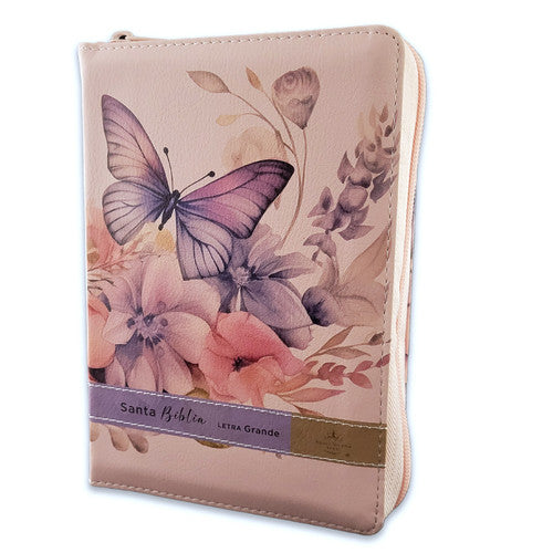 Santa Biblia Reina Valera 1960 tamaño portátil Con zipper y letra grande