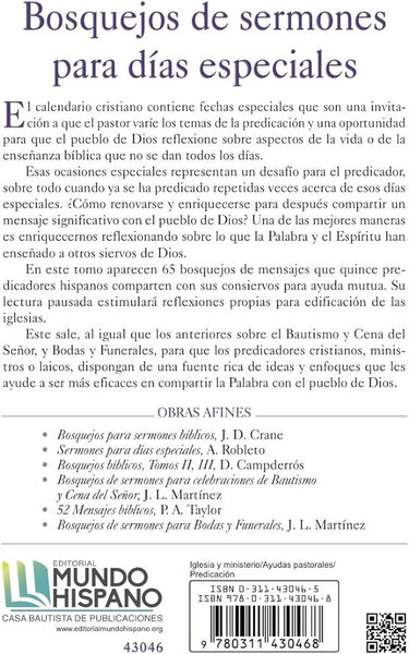 Bosquejos de Sermones para días especiales - José Luis Martinez
