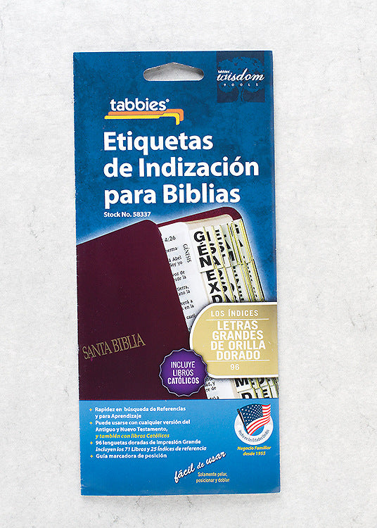 Etiquetas para la biblia — disponible en La Librería del Evangelio