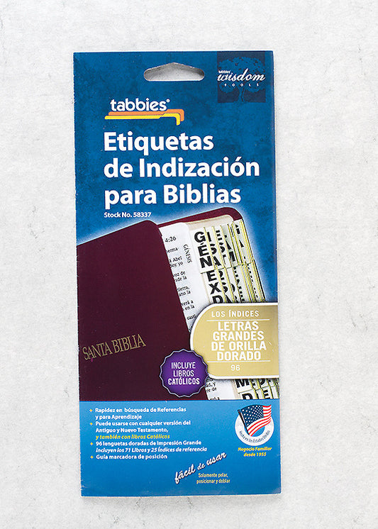 Etiquetas para la biblia — disponible en La Librería del Evangelio