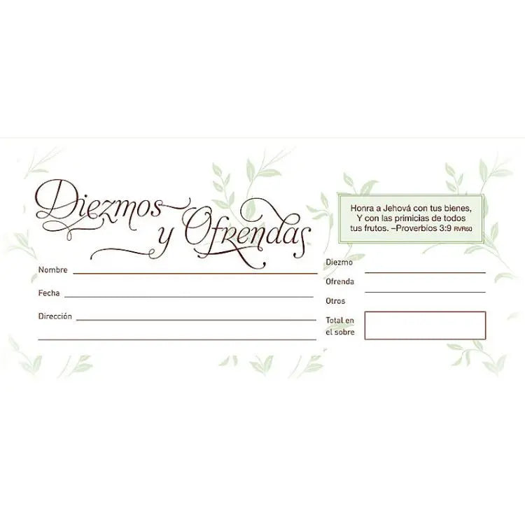 Diezmo y ofrendas — available at The Gospel Bookstore